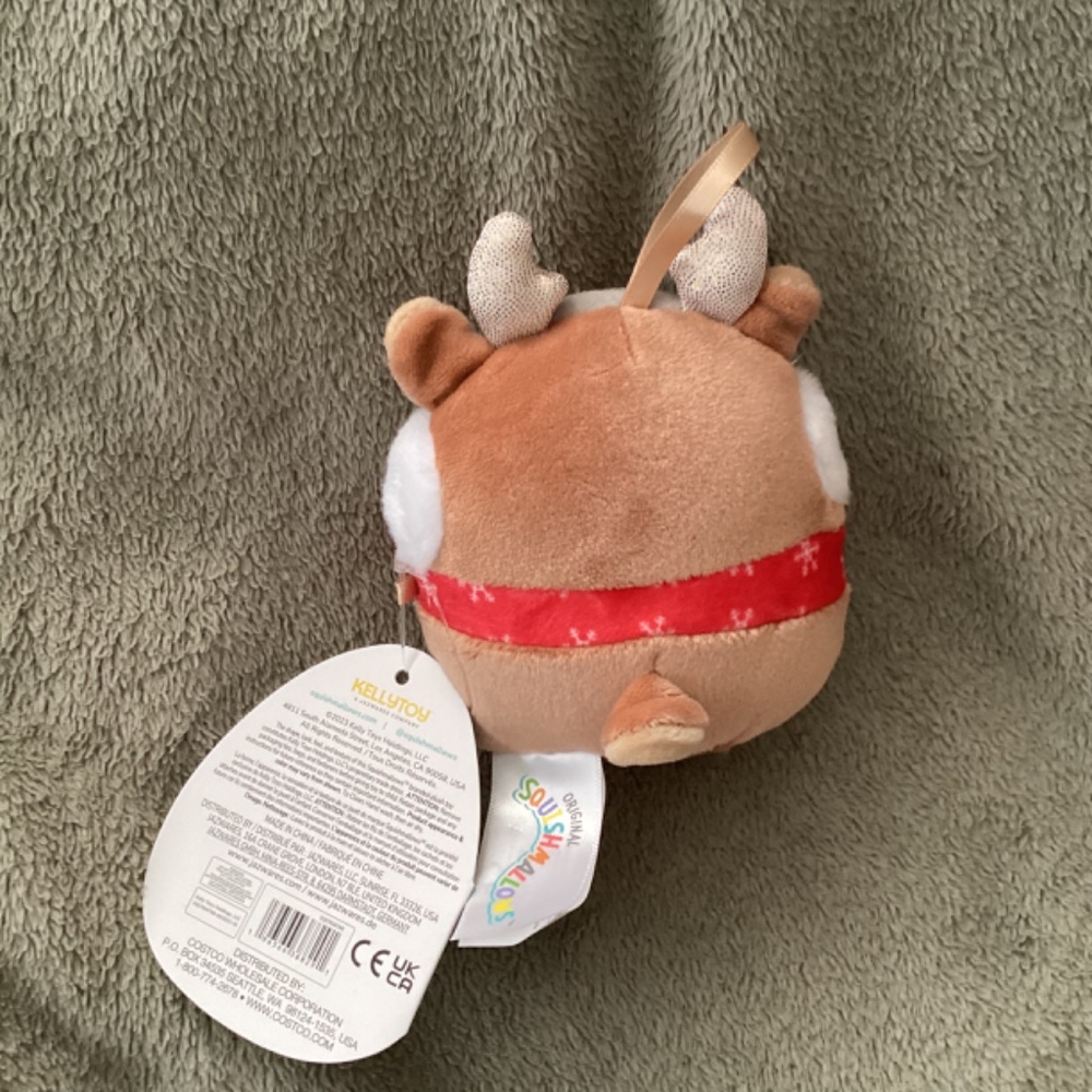 New Darla The Reindeer Squishmallows 4 inch 4.5” Plush Christmas mini Ornament - Picture 2 of 3